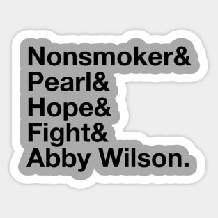 Abby's Shirt Sticker